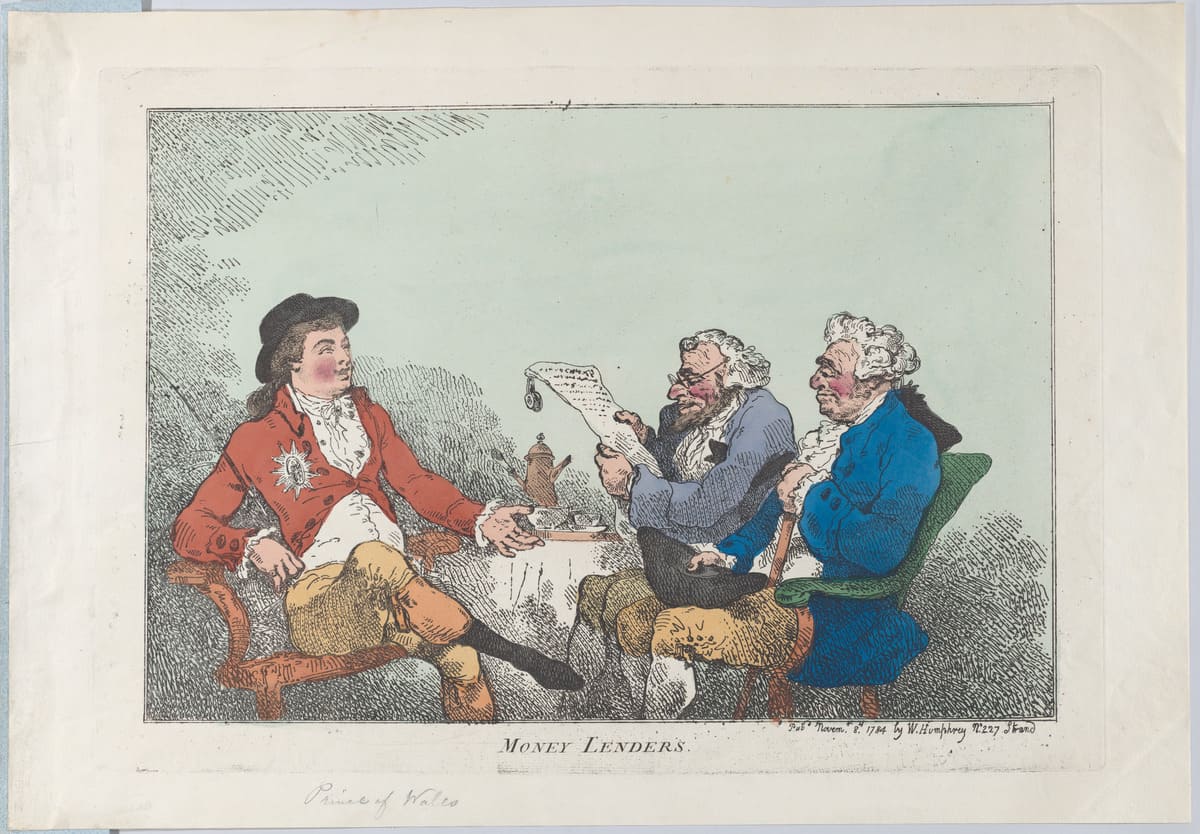 Money Lenders von Thomas Rowlandson, Metropolitan Museum of Arts